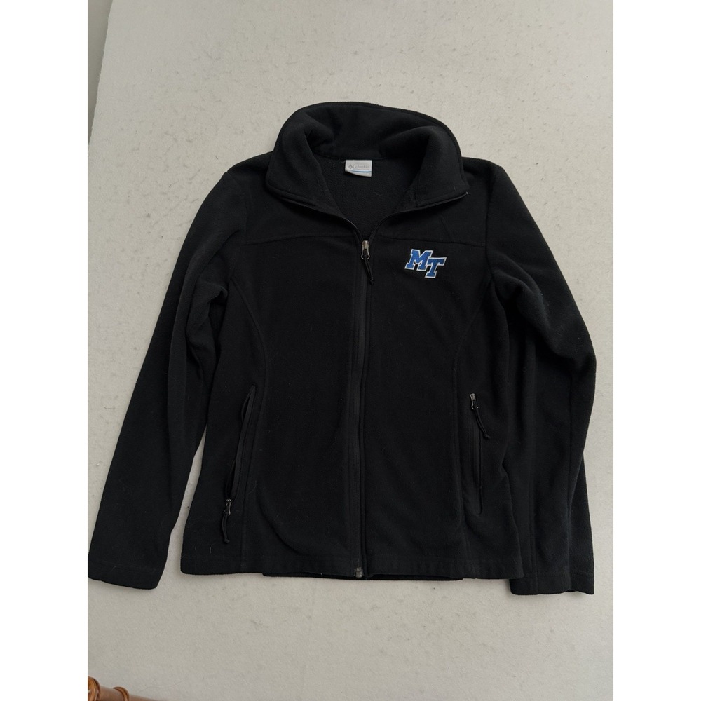 Columbia Jacket Black Fleece Zip Up Middle Tennessee MTSU Adult Sz M